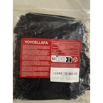 Mini 4 Inch Black Zip Ties 1000 Pack for All Uses
