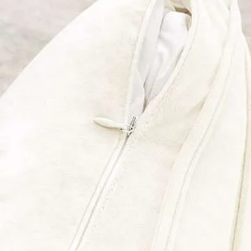 Woaboy Pack of 2 Striped Velvet Throw Pillow Covers Modern Decorative Couch Throws Square Soft Cozy Pillowcases for Winter Bed Sofa Cushion Living Room 20x20 Inch Cream