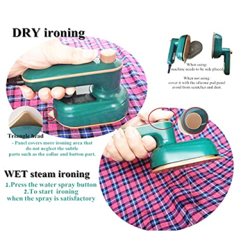 Portable Mini Steam Iron Rotatable Foldable Travel Steamer