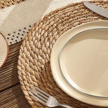 Handcrafted Woven Placemats Set of 12 for All Occasions
