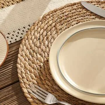 Handcrafted Woven Placemats Set of 12 for All Occasions