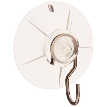 OOK 54404 Plastic Suction-Cup Hooks for Easy Organization and Decor