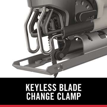 PORTER-CABLE Orbital Jig Saw, 6.0-Amp, Corded (PCE345)