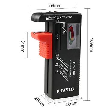 D-FantiX BT-168 Battery Tester - Easy Universal Checker
