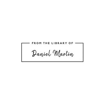 Pousutong Custom Library Stamp, 8 inches x 8 inches Rectangular Rubber Stamp