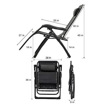 Oversized Zero Gravity Chair for Indoor and Outdoor Use