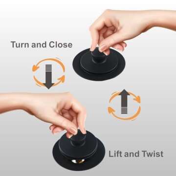 Wellup Black Bathtub Drain Conversion Kit for Easy Use