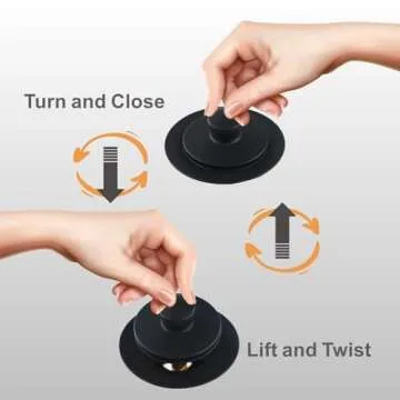 Wellup Black Bathtub Drain Conversion Kit for Easy Use