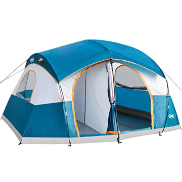 UNP Camping Tent 9 Person, Family Cabin Tent with 5 Mesh Windows