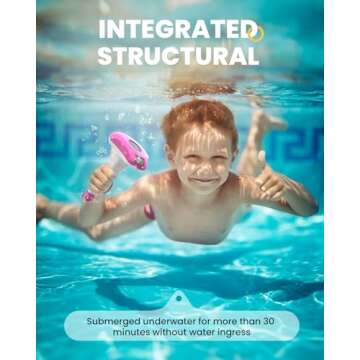 BALDR Solar Pool Thermometer Floating Easy Read, with LCD Large Digital Display, IPX-8 Waterproof, 2...