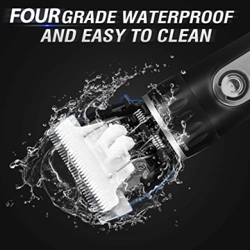 Quiet Cordless Dog Grooming Kit with LCD Display Ceramic Blades