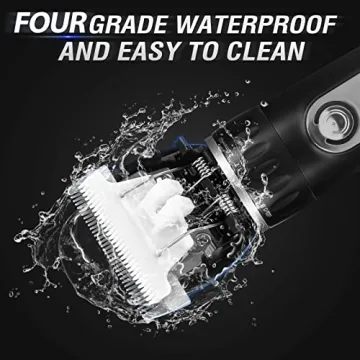 Quiet Cordless Dog Grooming Kit with LCD Display Ceramic Blades