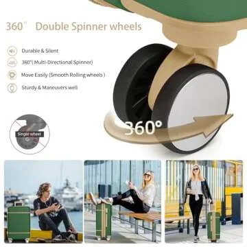 Lulusail 6-Piece Expandable Luggage Set for Stylish Travel