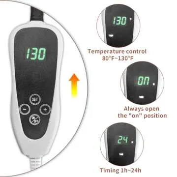 GOLOPET Large Dog Heating Pad 34x21in Waterproof Pet Heating Pad for Smart Thermostat Switch, Whelping Supplies Heated Dog Bed,Adding Wire Rope Wires Puppy Heating Pad Mat-Whelping Box for Dogs-Rose