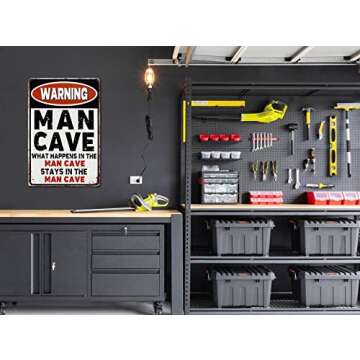 CrazySign Funny Bar Sign Man Cave Vintage Metal Sign For Garage Home Bar Wall Decor (240)