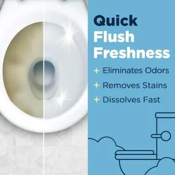 Nature Clean Non-Toxic Toilet Bowl Cleaners Strips 36 count, Plastic-Free Packaging, Natural Toilet Cleaner Septic Safe, Refresh Toilets & Bathroom. No Splash