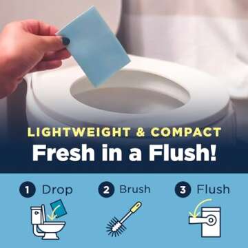 Nature Clean Non-Toxic Toilet Bowl Cleaners Strips 36 count, Plastic-Free Packaging, Natural Toilet Cleaner Septic Safe, Refresh Toilets & Bathroom. No Splash