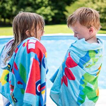 Wildkin Kids 100% Cotton Beach Towel - Fun Designs, Perfect Size for Kids!