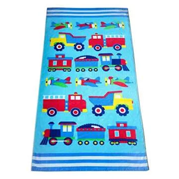 Wildkin Cotton Beach Towel for Kids - Fun & Cozy