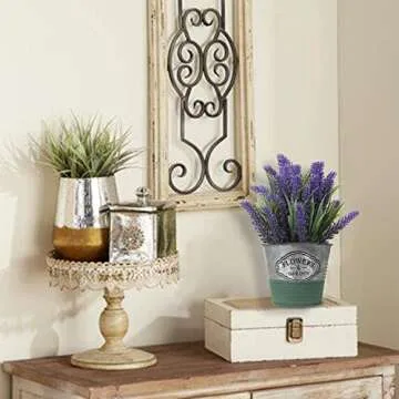 Briful Vintage Galvanized Buckets for Decor and Plants