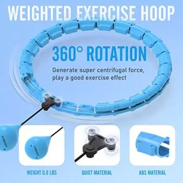 JKSHMYT Weighted Hula Hoops for Weight Loss Fitness