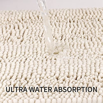 TENGTENGLINK Ultra Absorbent Non Slip Bath Mat 16x24