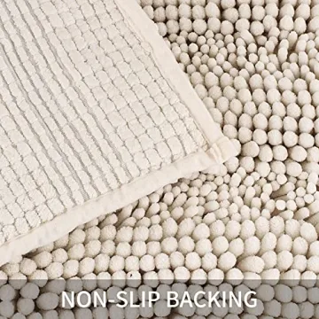 TENGTENGLINK Ultra Absorbent Non Slip Bath Mat 16x24