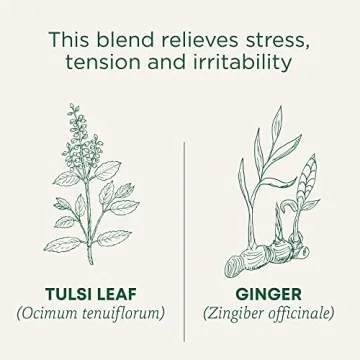 Organic Tulsi & Ginger Tea for Relaxation and Wellness