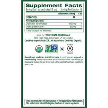 Organic Tulsi & Ginger Tea for Relaxation and Wellness