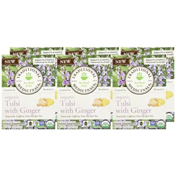 Organic Tulsi & Ginger Tea for Relaxation and Wellness