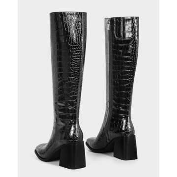 Stylish MUCCCUTE Knee High Boots with Chunky Heel