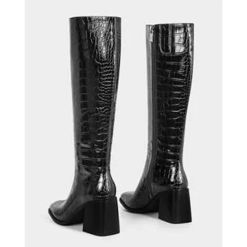 Stylish MUCCCUTE Knee High Boots with Chunky Heel