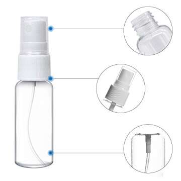 AGEOMET 20 pcs Mini Spray Bottle Set for Fragrance and More