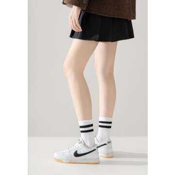 Irisbear White Crew Socks for Ultimate Comfort and Style