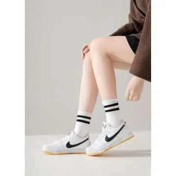Irisbear White Crew Socks for Ultimate Comfort and Style