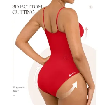 FeelinGirl Shapewear Bodysuit with Tummy Control for Women