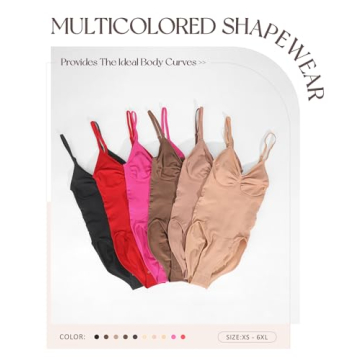 FeelinGirl Shapewear Bodysuit with Tummy Control for Women