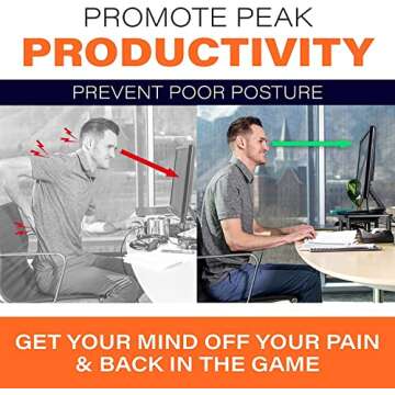 EVOOMI Monitor Stand Riser - Upgraded for Faster Productivity - Anti-Skid, HD Hexagonal Steel - Free Cable Ties - Computer Stand - Laptop, Desktop, Printer, iMac (With Drawer)