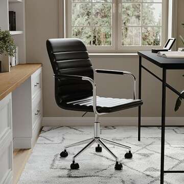 Martha Stewart Taytum Swivel Task Chair - Stylish Comfort