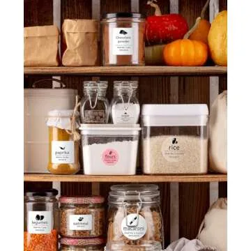 NIIMBOT 3 Rolls White Labels for B1 B21 B3S K3 Label Maker, 1.57'' x 2.76'' (40x70mm) Printer Labels, Food Labels for Jars, Personalized Editable Labels for Home/School/Office