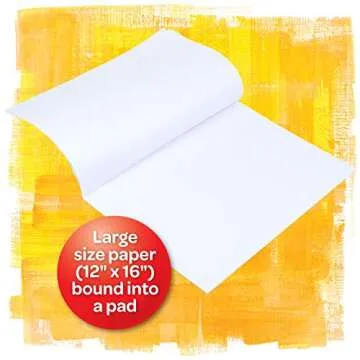 Crayola Giant Marker and Watercolor Pad for Kids Art