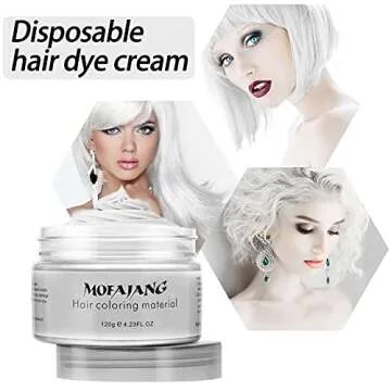 Temporary White Hair Wax for Effortless Styling Fun