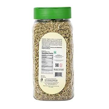 Dwaraka Organic - Fennel Seeds, 7oz, Healthy, Organic, Non GMO, All Natural