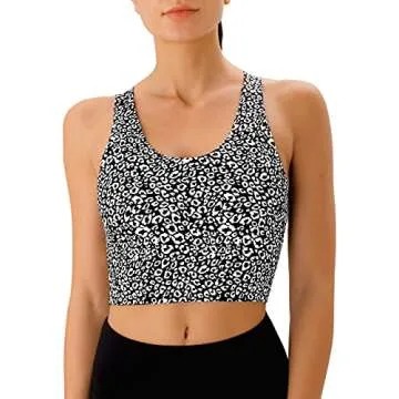 JOYSPELS Sports Bras for Women Extra Comfort Criss-Cross Back Padded Workout Tops for Women Medium S...