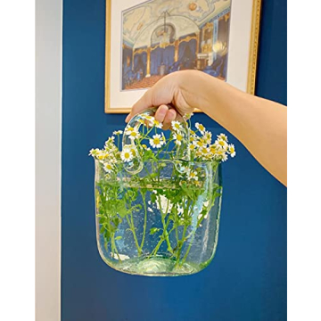 DUEBEL Handmade Glass Vase - Unique Handbag-Shaped Design