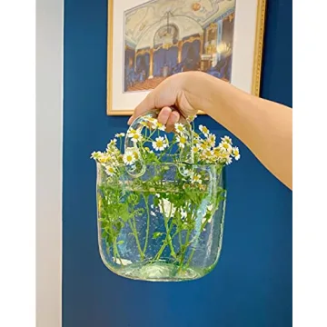 DUEBEL Handmade Glass Vase - Unique Handbag-Shaped Design