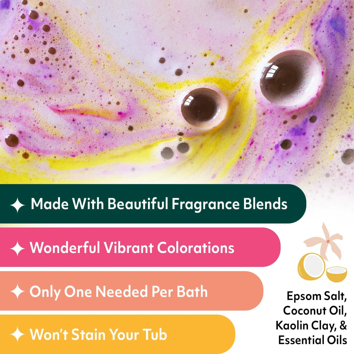 Bubbly Belle: 12 Aromatherapy Bath Bombs Gift Set