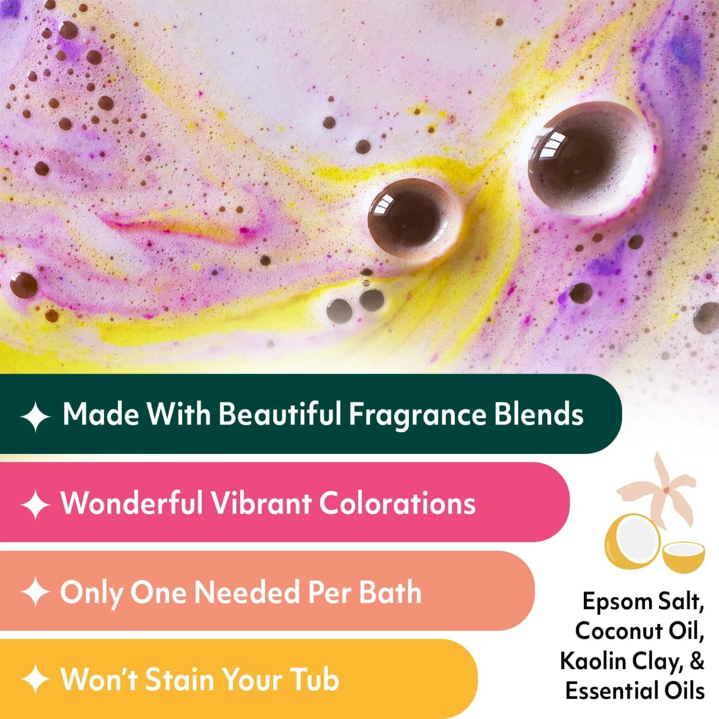 Bubbly Belle: 12 Aromatherapy Bath Bombs Gift Set