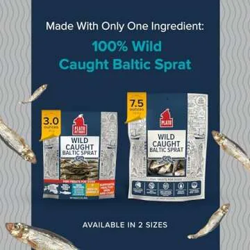 Plato Baltic Sprat 3oz - Nutritious Dog Treats