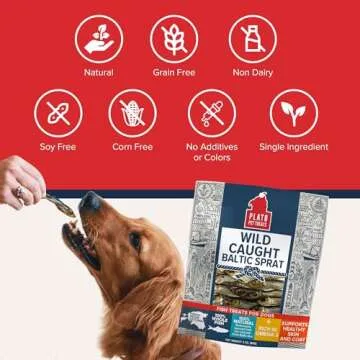 Plato Baltic Sprat 3oz - Nutritious Dog Treats